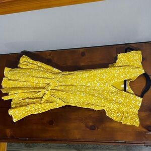 Cleobella Yellow Floral Mini Dress